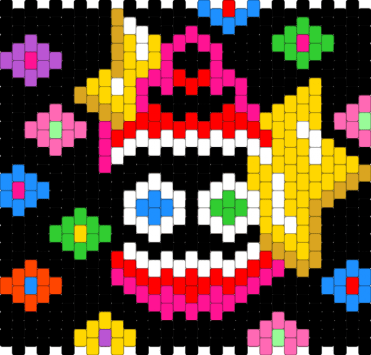 Tadc Caine pannel - black,yellow,red,pink,tadc,caine tadc,caine,abstraction,colorful,eyecandy