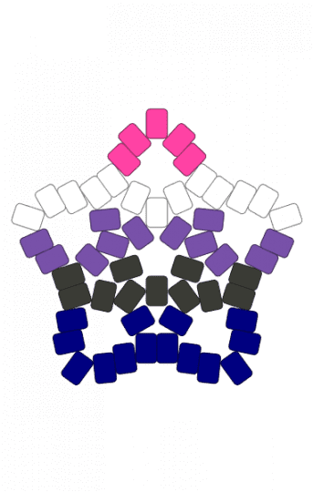 big genderfluid star - black, blue, genderfluid, lgbtq, pink, purple, transgender, white