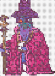 Pimp Pigeon (6 tiles) - pigeon,pimp,bird,whimsical,avian,lavish,style,purple,pink