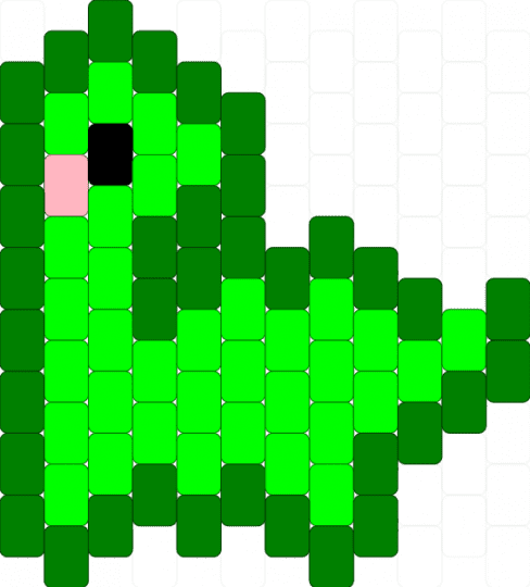 Dino charm - green