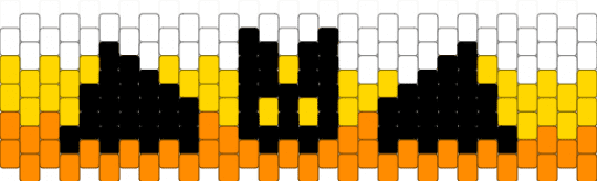 Candy corn bat cuff🍭🦇 - orange,yellow