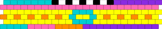 Zooble Cuff 2.0 - pink,yellow,the amazing digital circus,zooble,tadc,zooble tadc,tadc zooble,cuff,beginner