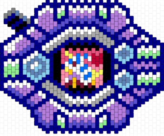 Digimon digivice gabumon - pink, purple