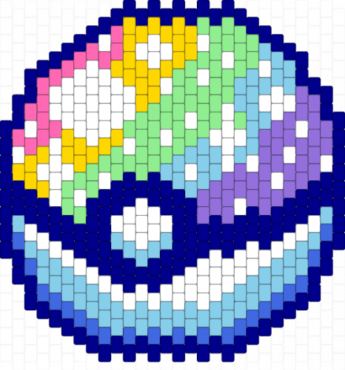 Pokémon pokeball rainbow - light blue, purple
