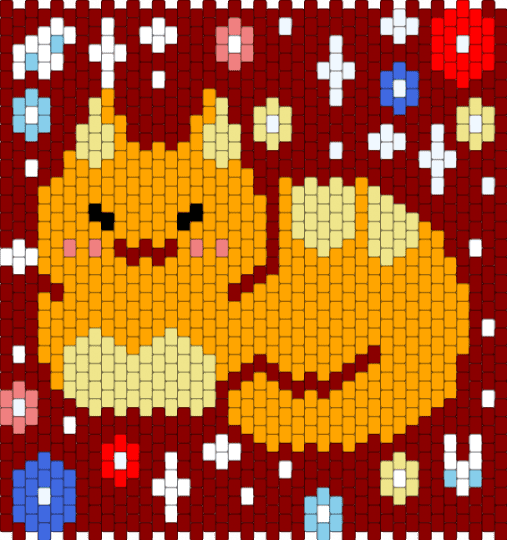 Tabby cat - red,orange