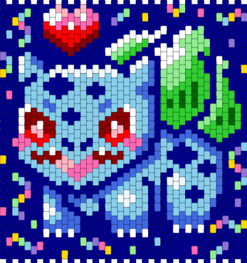 Pokemon Bulbasaur - purple,light blue