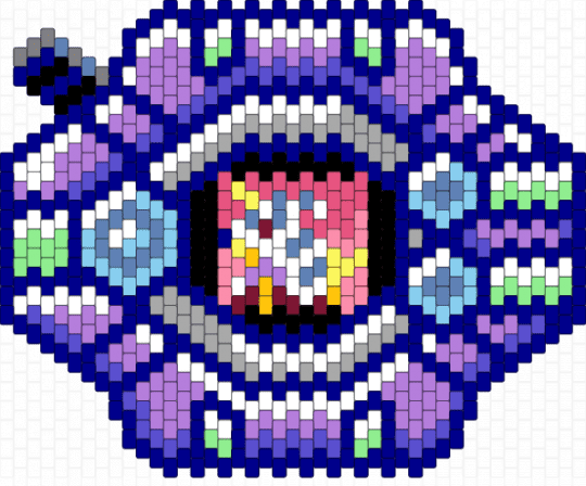 Digimon digivice gabumon - pink, purple