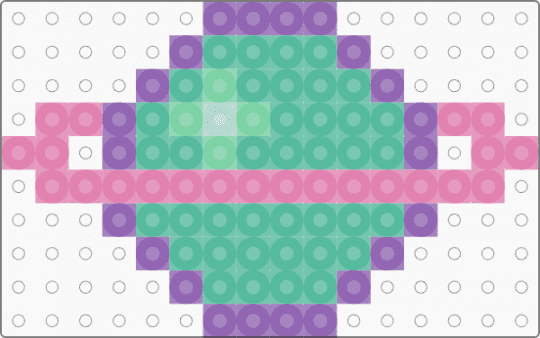 Little planet - pink, teal