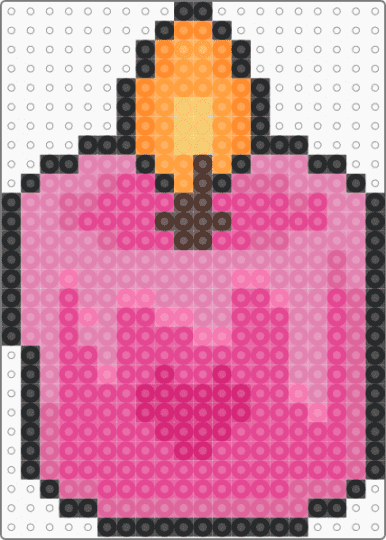 Pink candle - pink