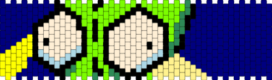Gir with lazer vision - green,beige,purple
