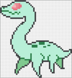 Chibi Nessy - nessy,loch ness monster,mythological,chibi,creature,green