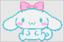 Cini - cinnamoroll,sanrio,cute,bow,character,anime,white,light blue,pink