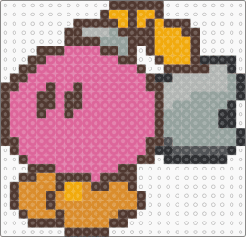 Paper Mario 64: Bombette - bombette,mario,nintendo,character,video game,pink,orange,gray