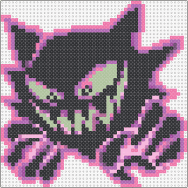 R/B/Y Version Haunter Sprite - haunter,pokemon,classic,gaming,nostalgia,eerie,spectral,gamer,collector,pink,bla