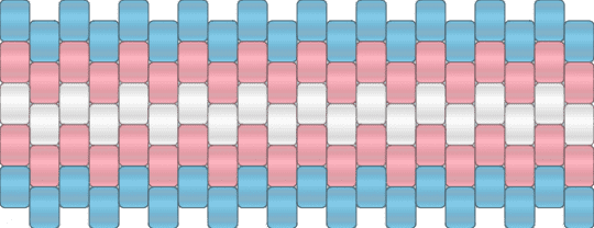 trans cuff - light blue,pink