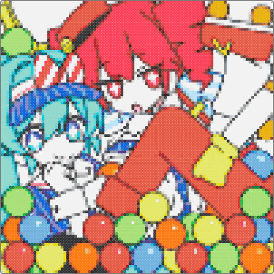 mesmerizer - yellow,red,light blue,colorful,mesmerizer,hatsune miku,kasane teto,vocoloid,music,addicting,song