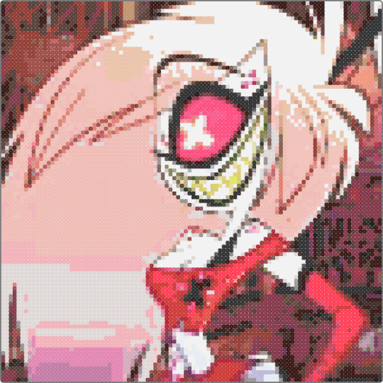 cheri bomb - brown,red,beige,hh,hazbin hotel,cheri,cheri bomb