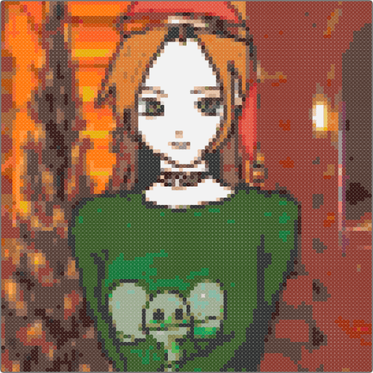 a pic I made of my gf - fanart,lesbian,pride,elephant,christmas