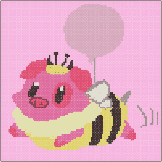 fat nuggets as a bee - pink