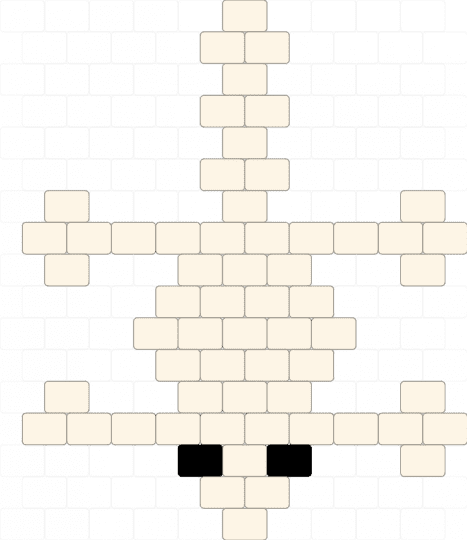 Lizard template - white