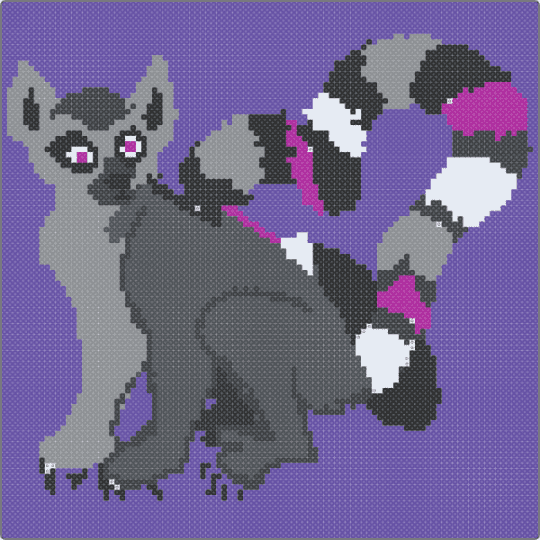 Asexual lemur - purple