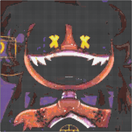 cynessa - black,brown,red,pink,colorful,cyn,murder drones,cynessa,md,drones