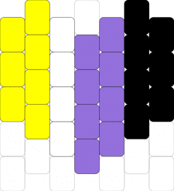 Nonbinary pride heart - nonbinary,pride,heart,yellow,purple