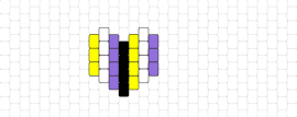 Nonbinary heart - nonbinary,pride,heart,charm,stripes,yellow,purple