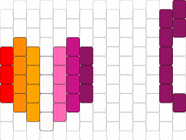 Lesbian pride heart - lesbian,pride,heart,pink,orange