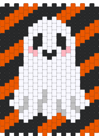 This little ghost dude 😎 - orange, white