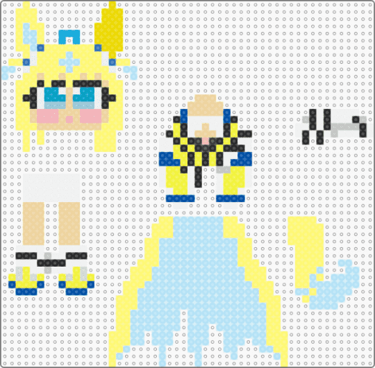 neo universe umamusume dangler - yellow,light blue