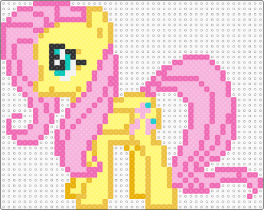 mlp fluttershy - pink,yellow
