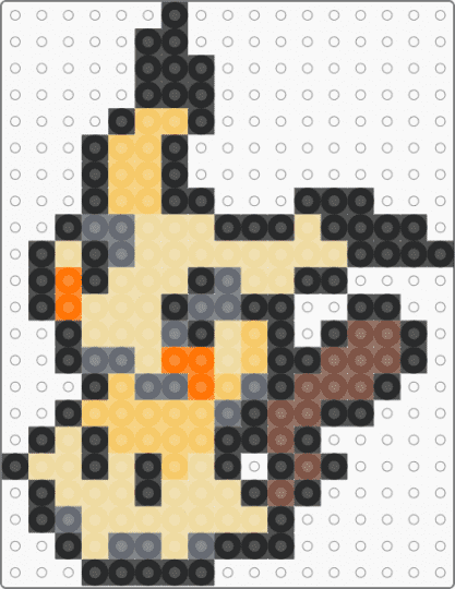 mimikyu - black,beige,yellow