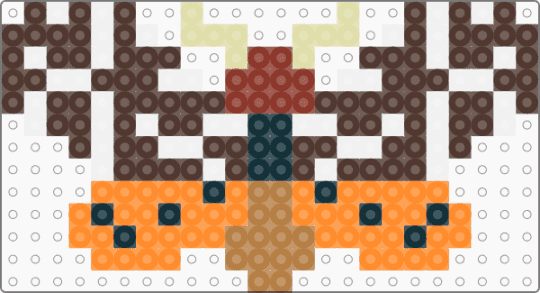 garden tiger moth - brown,orange