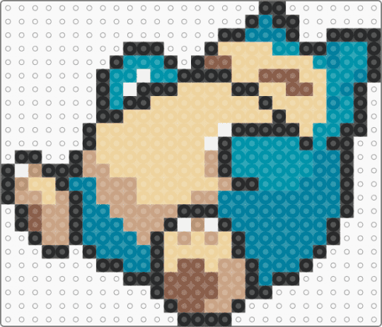 snorlax - teal,beige