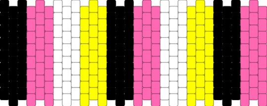 Tenna inspired cuff - pink,yellow