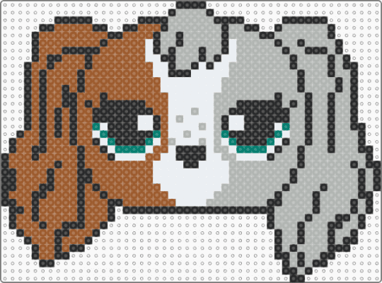 Lps pet pairs spaniel - beige,tan,dog,lps,littlest pet shop,cocker spaniel,puppy,cute,orange gray white teal,pet