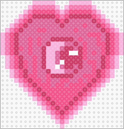eye heart u - pink,eye,heart,love,i love you,cute,girly,perler