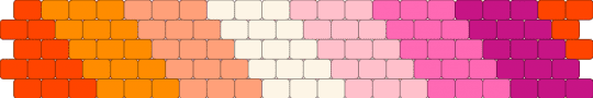 Les braclet - orange,pink