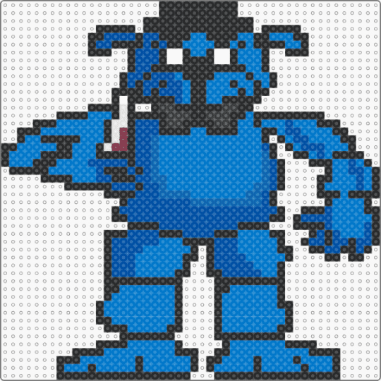 bear 5 - blue,fnaf,meme,bear,freddy,knife