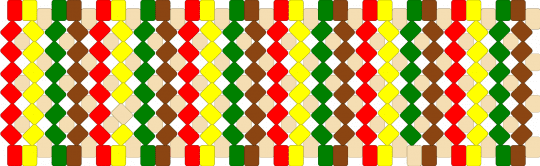 Borger pattern - red,beige