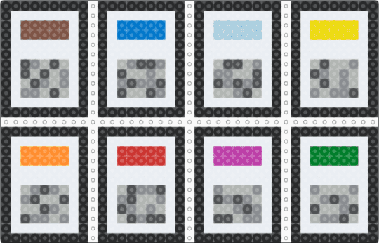 Monopoly Cards - white,beige,gray