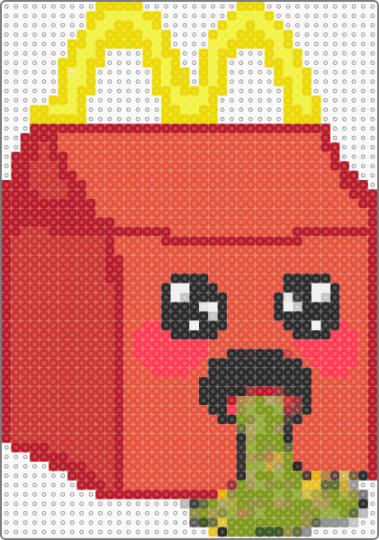 Barf Donalds - mcdonalds,happy meal,puke,fast food,box,food,yellow,red