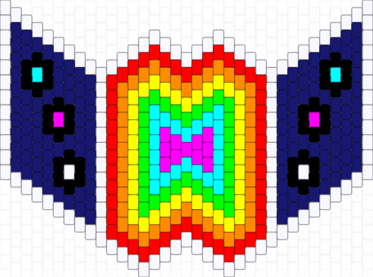Incredibly Subtle Trans Rainbow Mask - purple,red,orange