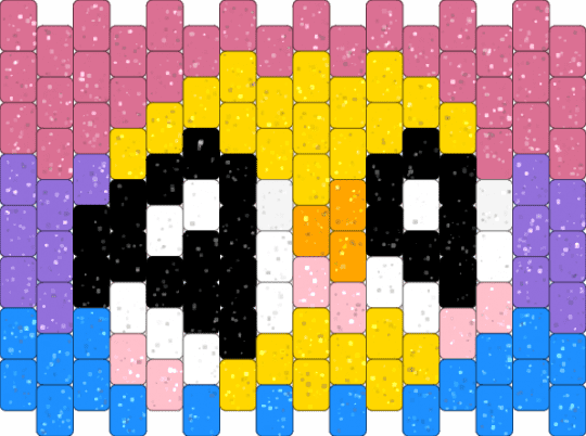 Cute bi emoji - pink,light blue,yellow,bi,cute,emoji,kwaii