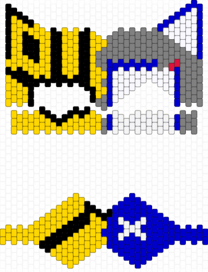 mask ig. - yellow,gray,purple