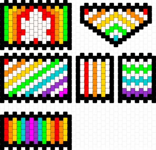 rainbow purse - white,orange,green,colorful