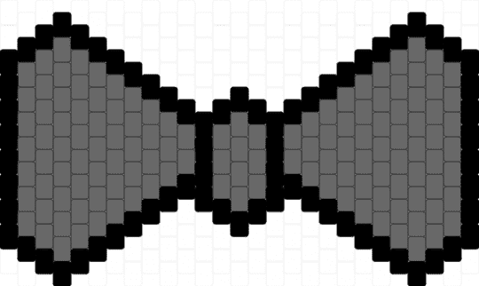 bowtie base - gray,black