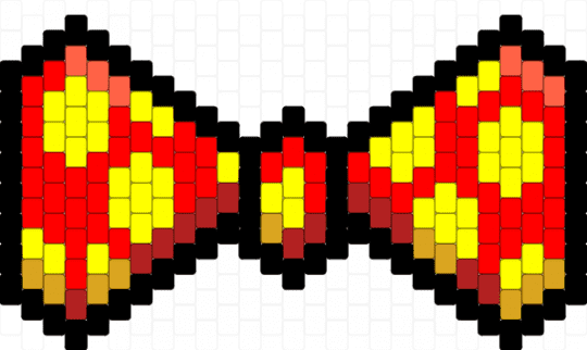 fan ii's bowtie - yellow,red