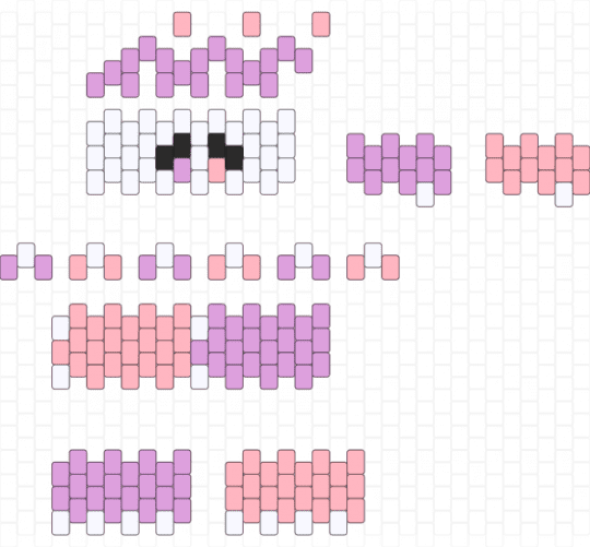 peach/purple clown - pink